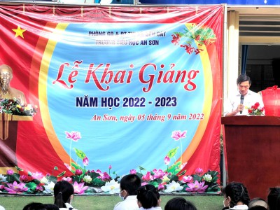 LỄ KHAI GIẢNG NĂM HỌC 2022 – 2023 TẠI TRƯỜNG TIỂU HỌC AN SƠN